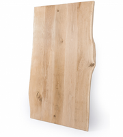 Eikenhout Tafelblad Oude Stijl Boomkant met V-Groef